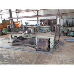 MFG UNKNOWN MECHANICAL CAMBERING MACHINE, 10" WIDE ROLLS (SOLD ABSENTEE, LOCATED IN AUTAUGAVILLE, AL