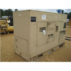 GENERATOR SET, 60 KW, DIESEL FUELED, TACTICAL QUIET, 3 PTH, 4W, 12-480 VOLTS