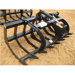 UNUSED VERSATECH BRUSH GRAPPLE 21000, ONE CYLINDER, FITS SKID STEER