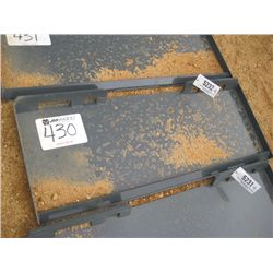 UNUSED QUICK ATTACH MOUNT PLATE 4000, FITS SKID STEER