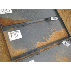 UNUSED QUICK ATTACH MOUNT PLATE 4000, FITS SKID STEER