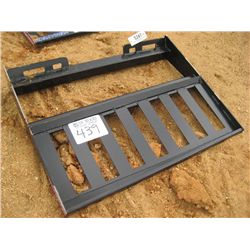 UNUSED VERSATECH FORK FRAME 11000, FITS SKID STEER