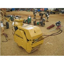 MIKUSA MDR-T385 TRENCH ROLLER, S/N L-1199, WALK BEHIND, 18" DRUMS, GAS ENGINE