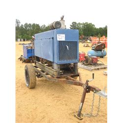 MILLER WILDCAT ARC WELDER/GENERATOR, S/N JC585937, DIESEL ENG, MTD ON S/A TAG TRAILER, METER READING