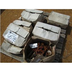 (1) PALLET MISC ROUGHT IRON FENCE TOPS