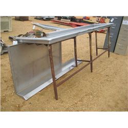 8 1/2' STAINLESS STEEL COUNTER