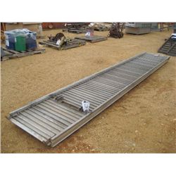 1 LOT (2) ALUMINUM RAMPS, 13 1/2'