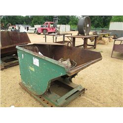 (1) FORKLIFT DUMPSTER