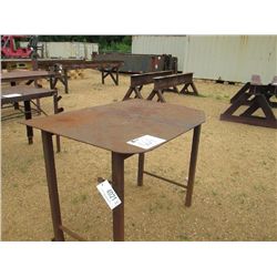 (1) 3' X 4'3" X 3'3" STEEL TABLE
