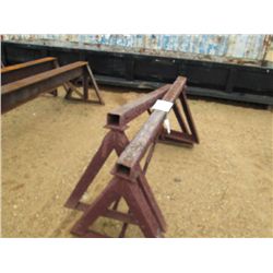 (1) LOT 2 5'7" X 2'6" SAW HORSES