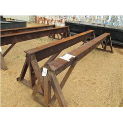 (1) LOT 2 11'9" X 2'6" SAW HORSES