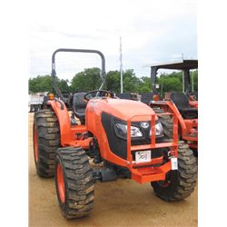 KUBOTA MX5100 4X4 FARM TRACTOR, S/N 60667, 3 PTH, PTO, ROLLBAR, METER READING 9 HRS