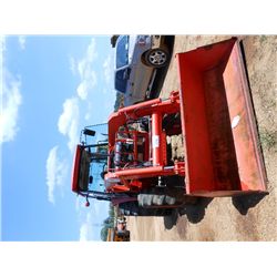 KUBOTA M8200 4X4 FARM TRACTOR, S/N 51319, 3 PTH, PTO, 2 HYD REMOTES, KUBOTA LA1251 FRONT LOADER ATTA