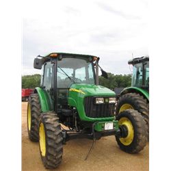 JOHN DEERE 5525 4X4 FARM TRACTOR, S/N 453433 (08 YR) 540/550E PTO, POWER REVERSE, TRIPLE REAR DELUXE