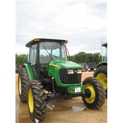 JOHN DEERE 5525 4X4 FARM TRACTOR, S/N 453429 (08 YR) 540/550E PTO, POWER REVERSE, TRIPLE REAR DELUXE