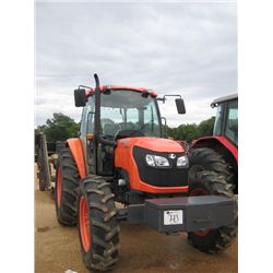 KUBOTA M9540 4X4 FARM TRACTOR, S/ 81474, 3 PTH, PTO, 2 HYD REMOTES, HYD SHUTTLE, ECAB W/AIR, METER R