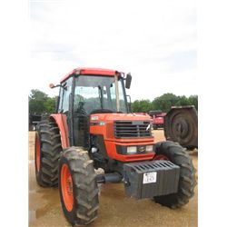 KUBOTA M9000 4X4 FARM TRACTOR, S/N 54681, 3 PTH, PTO, 2 HYD REMOTES, ECAB W/AIR, 18.4- 30 REAR TIRES