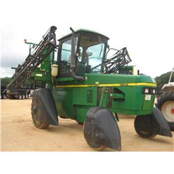 JOHN DEERE 6700 HI-BOY SPRAYER, S/N 008141(03 YR) JOHN DEERE DIESEL ENG, ECAB W/AIR, P/S, 2 W/D, 12.