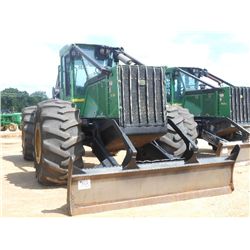 JOHN DEERE 748H GRAPPLE SKIDDER, S/N 627895 (10 YR) DUAL ARCH, JD GRAPPLE, WINCH, ECAB W/AIR, 30.5X3