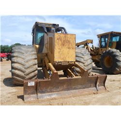 TIGERCAT 630C LOG SKIDDER, S/N 6302272, DUAL ARCH, WINCH, ECAB W/AIR, 44" TIRES, METER READING 8,274