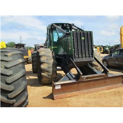 JOHN DEERE 648H GRAPPLE SKIDDER, S/N 614383 (08 YR) DUAL ARCH GRAPPLE, ECAB W/AIR, 30.5L-32 TIRES