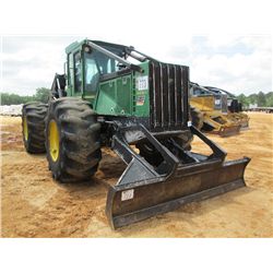 JOHN DEERE 648G III GRAPPLE SKIDDER, S/N 611434 (07 YR) DUAL ARCH, JD GRAPPLE, WINCH, ECAB W/AIR, 30
