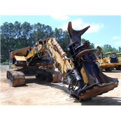 CAT 322 FB TRACK FELLER BUNCHER, S/N 9RL00954, SAWHEAD, 32" TBG, ECAB W/AIR, METER READING 4,146 HRS