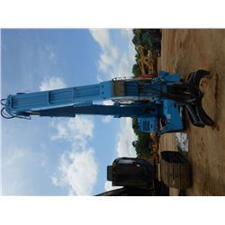 FUCHS MHL331 LOG LOADER, S/N 3311100394, CONTINUOUS ROTATION GRAPPLE, OUTRIGGERS, ECAB W/AIR, SELF P
