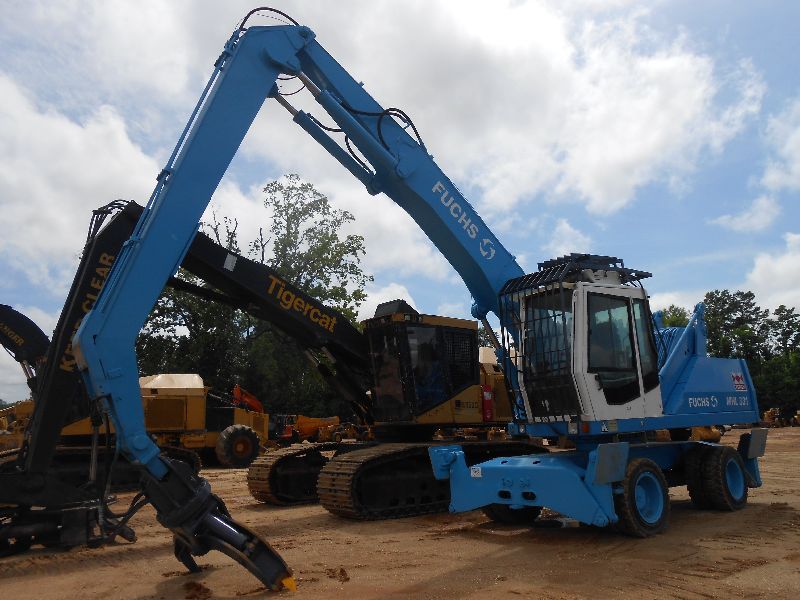 FUCHS MHL331 LOG LOADER, S/N 3311100394, CONTINUOUS ROTATION GRAPPLE ...