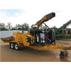 2007 WOODSMAN 334 DRUM CHIPPER, S/N F341286, JD DIESEL, 365 HP, LIVE DECK INFEED, TANDEM AXLE