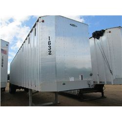 2012 PEERLESS 45-IW T/A CHIP TRAILER, S/N CPH57523, 45' X 102", CLOSED TOP, BLOW IN GATE, FOLD BACK 