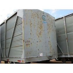 1973 OLEVEDI 45' T/A CHIP TRAILER, S/N P0198412, CLOSED TOP, BLOW IN GATE, SPRING SUSP, 11R24.5 TIRE