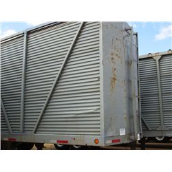 OLEVEDI 45' T/A CHIP TRAILER, S/N 0WP030082, CLOSED TOP, BLOW IN GATE, SPRING SUSP, 11R24.5 TIRES