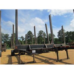 2004 BETTER BUILT LT4022DD 40' 4 BOLSTER LOG TRAILER, S/N 41000686, 102" WIDE, SINGLE POINT SUSP, LI