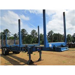 DIXIE 4 BOLSTER T/A LOG TRAILER, S/N 39918021, 11R22.5 TIRES