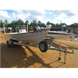 2005 AQUA FORCE BAY RUNNER CENTER CONSOLE FISHING BOAT & TRAILER, S/N FNP12883H05, 19', 115 MERCURY 