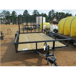 HEFTY 7'X12' S/A TAG TRAILER W/RAMP, S/N P007463, 205/75D15 TIRES