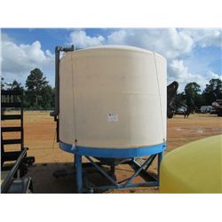 2500 GALLON STORAGE TANK MTD ON STEEL FRAME