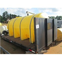1,600 GALLON WATER TANK W/SPRAYER SYSTEM, MTD ON MIDWEST 8' X 14' TRUCK BED