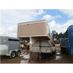 W&W 25' ENCLOSED T/A LIVESTOCK TRAILER W/SLEEPER