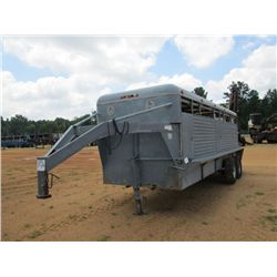 NECKOVER 24' GOOSENECK LIVESTOCK TRAILER, S/N G1L24610545