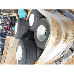 1 LOT (14) 18.5X8.5-8 GOLF CART TIRES & RIMS