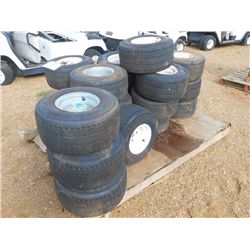 1 LOT (20) 18.5X8.5-8 GOLF CART TIRES & RIMS