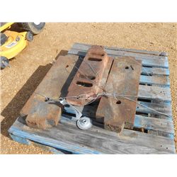 1 LOT (3) COUNTER WEIGHT