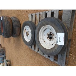 1 LOT (2) 6.00-16 TIRES & RIMS