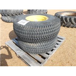 1 LOT (2) 13.6-16" TIRES & RIMS