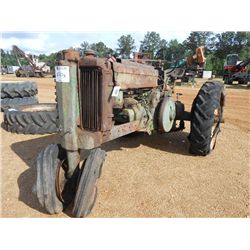 JOHN DEERE MODEL A FARM TRACTOR, S/N 506359, PTO