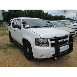2008 CHEVROLET C15 TAHOE, S/N 1GNEC03098R250411, POLICE PKG, V8 GAS ENG, A/T, A/C, P/S, 4 DOOR