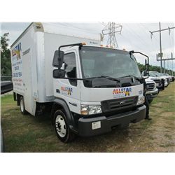 2007 FORD LCF S/A VAN BODY, S/N 3FRLL45Z67V554795, 4.5L V6 DIESEL ENG, A/T, P/S, A/C, 13' BOX, ROLL 
