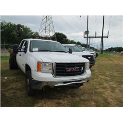 2007 GMC 3500 HD CREWCAB FLATBED, S/N 1GDJK33647F561319, DURAMAX DIESEL, ALLISON TRANS, A/C, SIDE MO